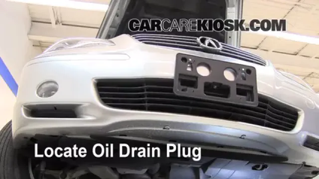 2008 Acura RL 3.5L V6 Huile Changer l'huile et le filtre à huile